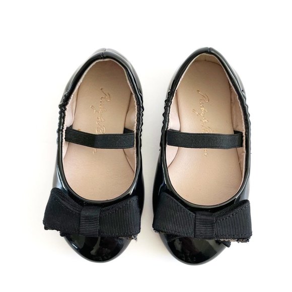 Ruby & Bloom Ballet Flats Toddler Girls Size 5 Black Bow Slip On Party Dress Up - Picture 4 of 15